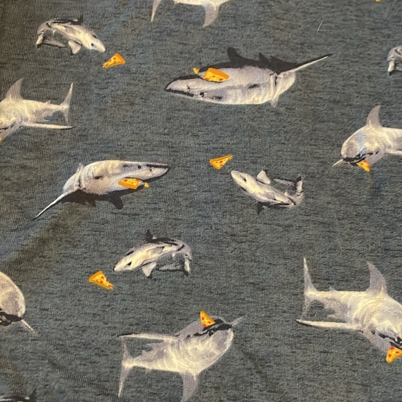 Carter’s kid “pizza shark” sweatshirt. Size 7. Blue. - Picture 2 of 5